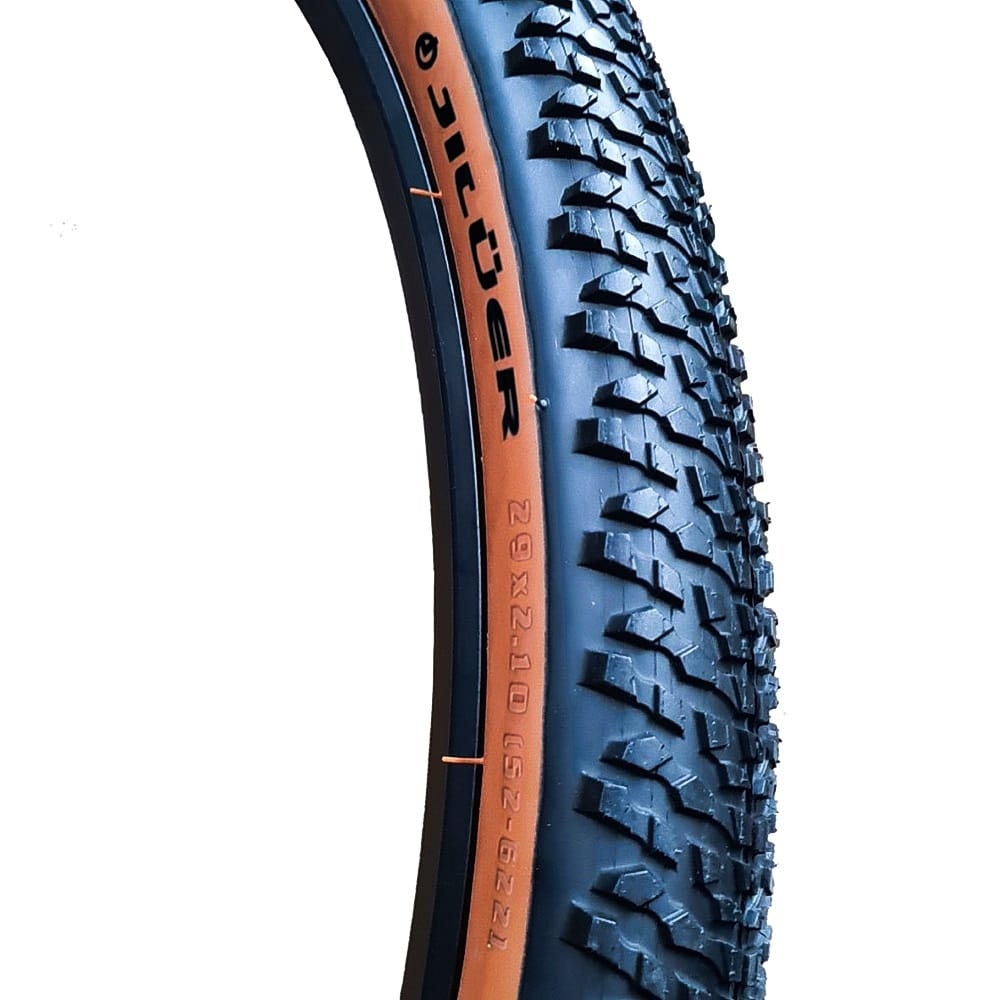 Cubierta  29 X 2.10 60 Tpi -Negra - Banda Marrón - J-1634 - Jiluer