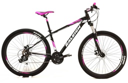 [BIN2.0D-29B] Bicicleta Raleigh 2.0 Dama R29 - 15" - Negro con Rosa y Blanco