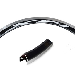 [2235-36] Llanta 24 "X-24 " Doble Pared Aluminio 36 Ag  C/Cnc-Limit Line Brake Color Negro